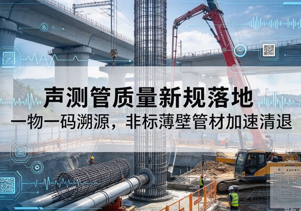 洪江声测管质量新规落地，一物一码溯源，非标薄壁管材加速清退